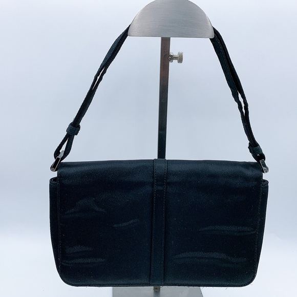 Gucci Satin Mini Flap Mini Handbag in Black - Picture 2 of 14